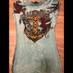 Crash and Burn Sparrows Wild Anchor T-shirt